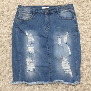 Fashion Nova Tallulah Denim Skirt